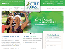 Tablet Screenshot of gulfcoastvillage.com